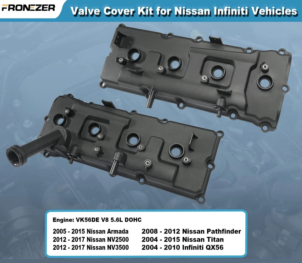 Juego de cubiertas de válvula y juntas para Nissan Titan Armada Pathfinder Infiniti QX56 5,6 L Foto 4 de 4