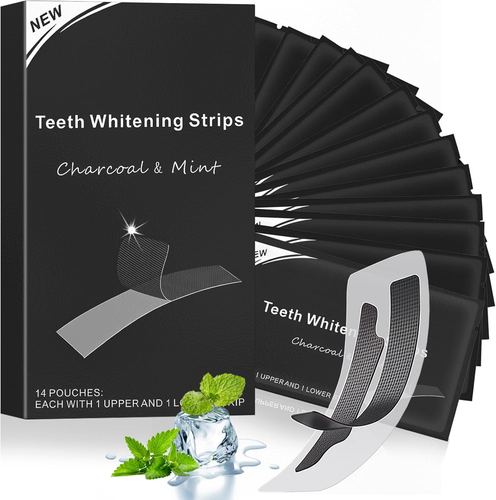 28 Strisce Sbiancanti Denti, Sbiancamento Denti Whitening Strips,Kit Sbiancante - Foto 10 di 12