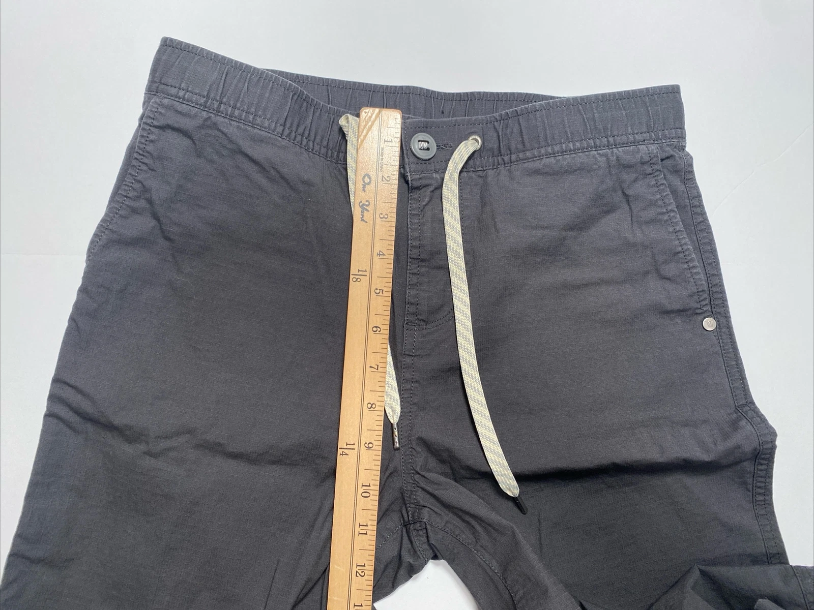 vuori rip stop pockets button drawstring pants