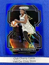 2022 #109 Angel McCoughtry WNBA Panini Prizm Blue Prizm 062/149 Lynx