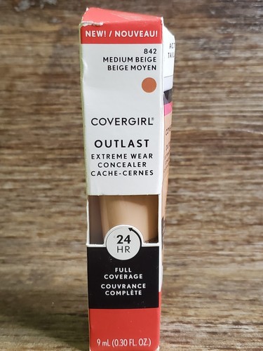 Covergirl Outlast Extreme Wear Concealer, 842 Medium Beige 9 mL Fast Ship