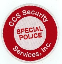 WASHINGTON DC CCS SECURITY SERVICES SPECIAL POLICE SHOULDER PATCH SHERIFF