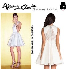 Alice + Olivia Lollie Flowy Peterpan Collar Dress in Cream Multi 2