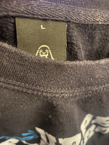 UPPER PLAYGROUND BLUE LOGO SWEATSHIRT SIZE L - Picture 2 of 2