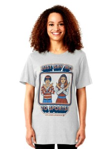 Busted Tees Just Say No To Sports Heather Gray Graphic T Shirt Women S Size L Ebay