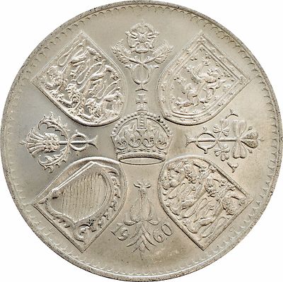 1960 CROWN Queen Elizabeth New York Exhibition Five Shillings