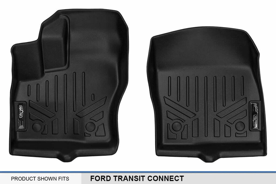 SMARTLINER Custom Fit Floor Mats 1st Row Liner 2014-2021 Ford Transit Connect Foto 4 de 4