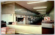 Old Fashion Claxton Fruit Cake Bakery Inc Georgia Interior Historic GA Postcard