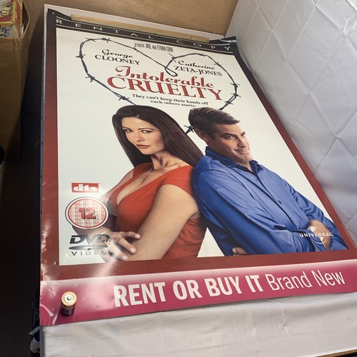 Intolerable Cruelty Original UK Quad Movie Cinema Poster 2003 George Clooney - Picture 3 of 8
