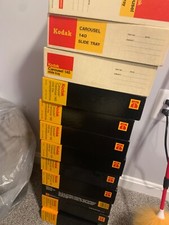 Lot of 4 Vintage Kodak Carousel Transvue 140 slide tray fresh 