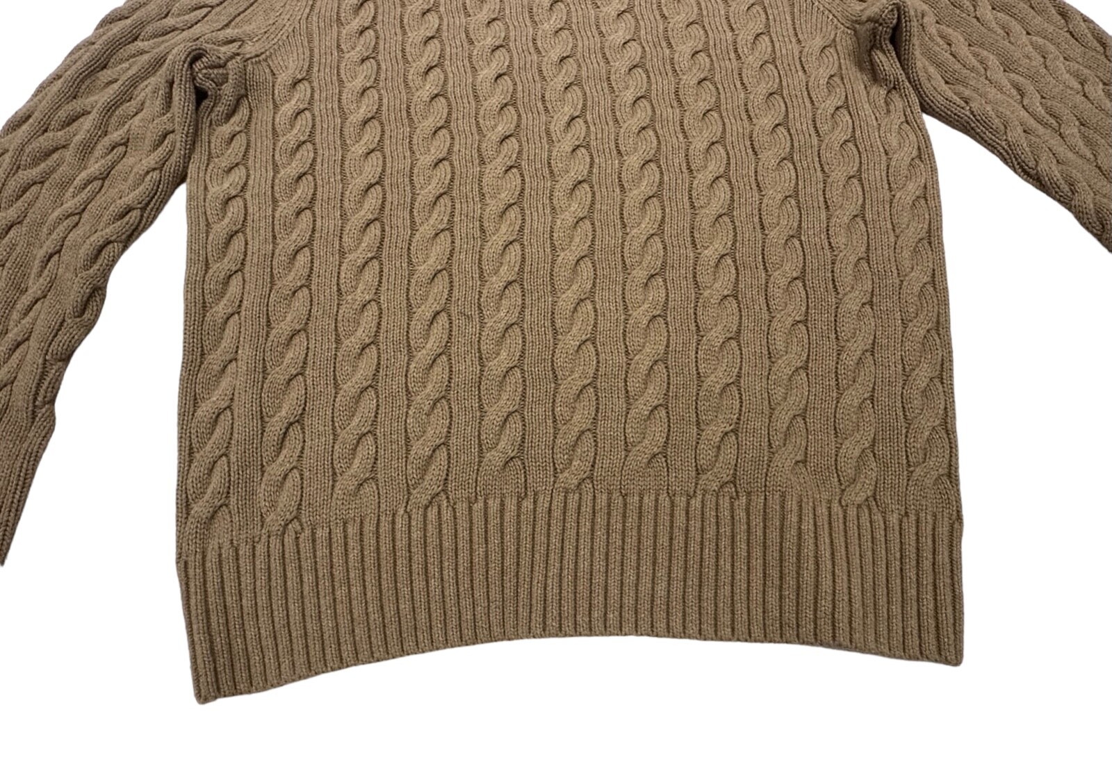 Banana Republic Cable Knit Sweater Chunky Cotton … - image 6