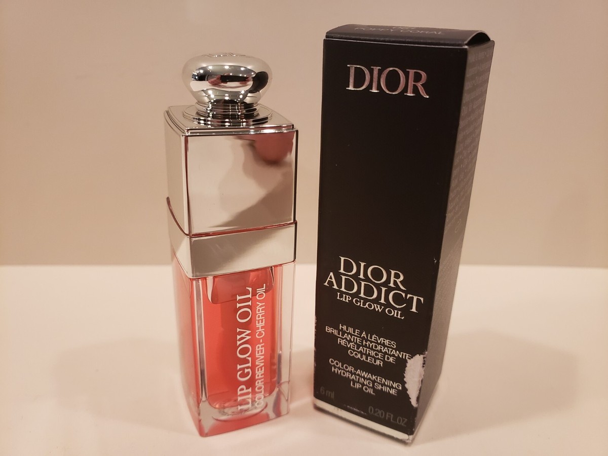 Dior-Dior Addict-Lip Glow Oil-Color Reviver-Cherry Oil- #061 Poppy