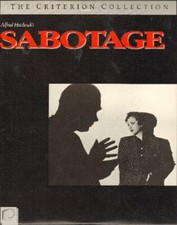 Sabotage - LASERDISC version of the Hitchcock Classic -RARE Criterion Collection