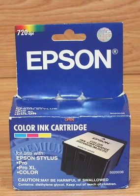 Genuine Epson (S020036) Stylus Color Ink Cartridge Sealed In The Box *EXPIRED*