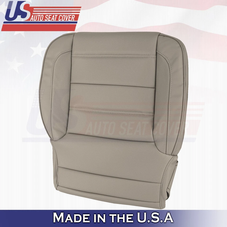 2015 to 2019 For GMC Yukon Denali Front Driver Bottom Leather Seat Cover Tan - Image 4 of 4