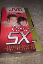 1 JVC 6 Hrs Premium Quality 5X 120 VHS Video Cassette New