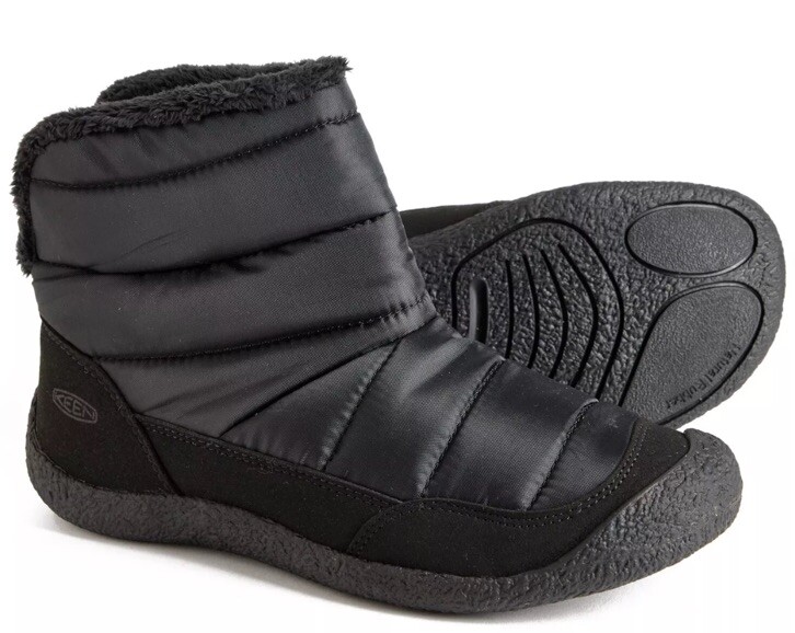 Keen scarpe donna pieghevoli 20 1 2 stivali ciabatte nuove autentiche coppia foderate in pelliccia