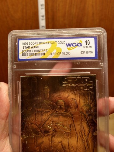 1996 SCORE BOARD 23 KT GOLDSTAR WARSBOUNTY HUNTERS Grade 10 GEM Limited Edition - 第 3/7 張圖片