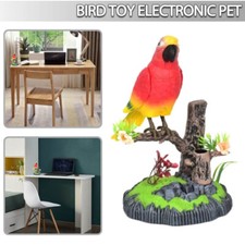 Electric Birds Battery Operated Voice Control Talking Parrots Office Decor Toy