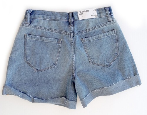Jeans donna taglia 2/26 pantaloncino jeans polsino vita media corto blu denim kensie jeans nuovo - Foto 2 di 2