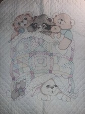 Bucilla Welcome Baby Finished Crib Blanket Or Wall Decor Pattern 40780