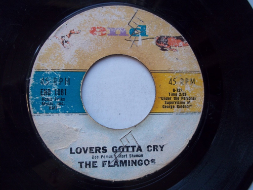 THE FLAMINGOS - Your Other Love / Lovers Gotta Cry 45 RPM Record 7" Single 1960 - Picture 7 of 8