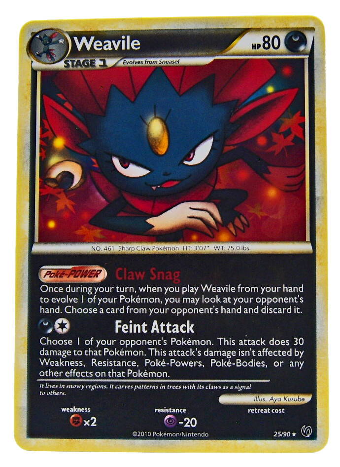 Weavile 25/90 Non Holo Rare HS Undaunted NM With eBay Shipping