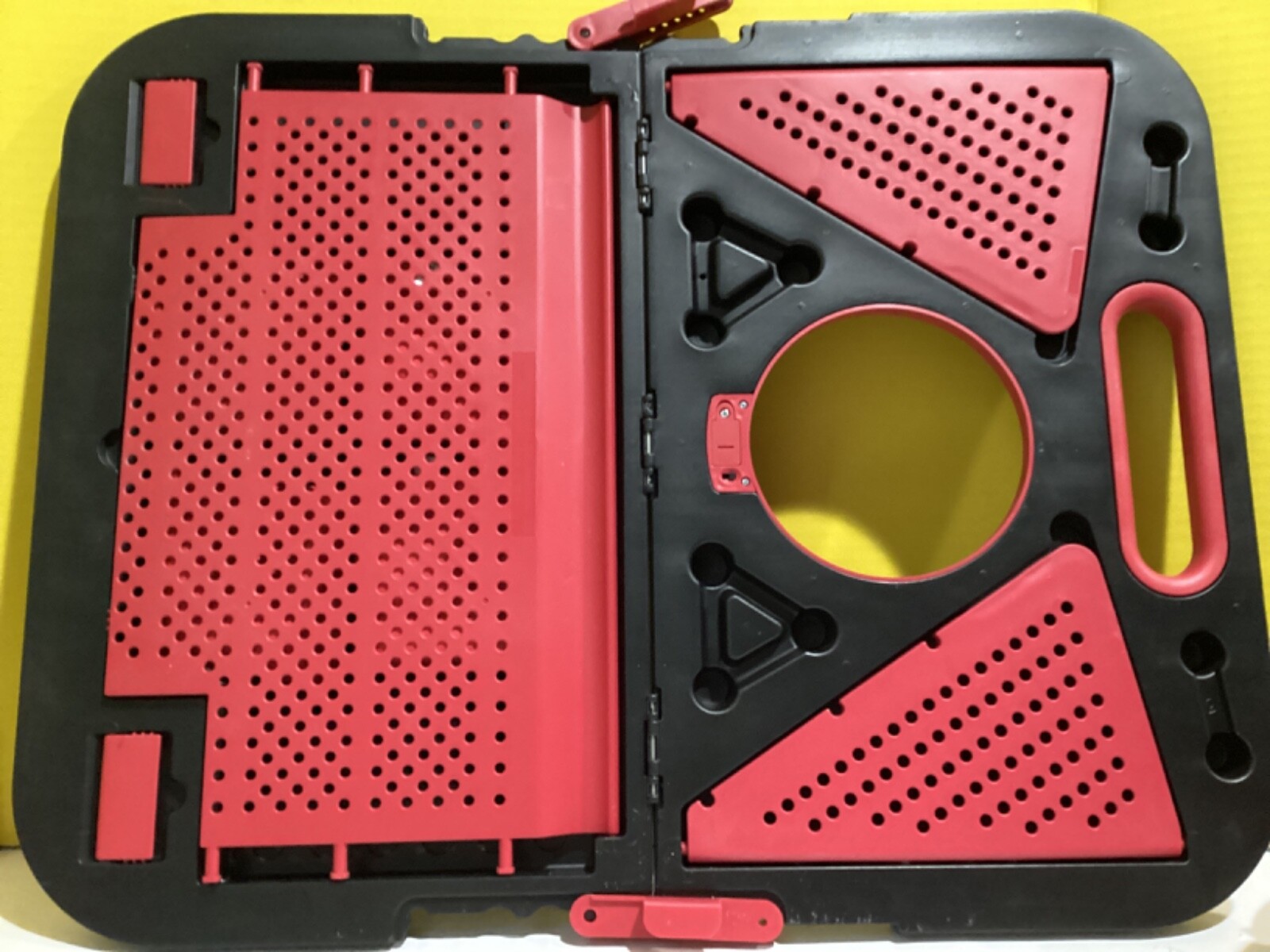 Black Series Light Up Bean Bag Toss Built In. Storage Play Day Or Night