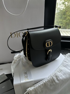 Authentic Dior Handbag Bobby Bag Calfskin Medium Black 2023 RRP $7,200 W Receipt