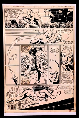 Daredevil #175 pg. 8 Elektra Frank Miller 11x17 FRAMED Original Art Poster Print