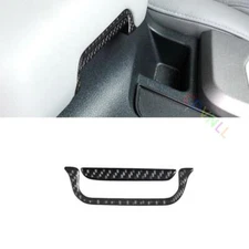 2Pcs For Toyota Tundra 07-13 Carbon Fiber Center Armrest Box Switch Panel Cover