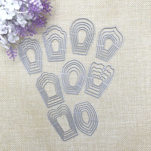 9 pcs Different Flowers Petal Metal Cutting Dies For DIY 3D Flowers Scrapbooking - Picture 5 of 15
