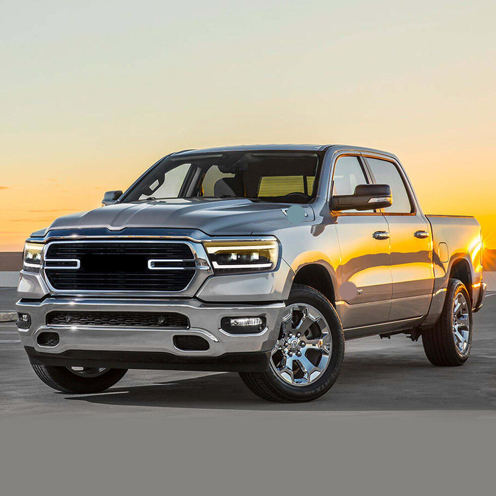 Fits 2019-2024 Dodge Ram 1500 LED Headlights w/Dynamic & Sequential Front Lamps