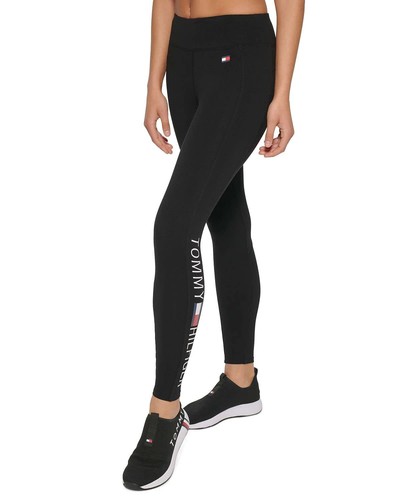 Tommy Hilfiger Sport Womens Running Fitness Athletic Leggings Full Length S - Picture 2 of 5