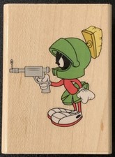 Rubber Stampede Looney Tunes Marvin The Martian Surrender Earthling Rubber Stamp