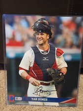 Yan Gomes  Autographed 8x10 Cleveland Indians  W/ MLB Certification