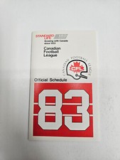 JS15 Edmonton Esquimales/Liga CFL 1983 Fútbol Calendario de Bolsillo - Vida Estándar