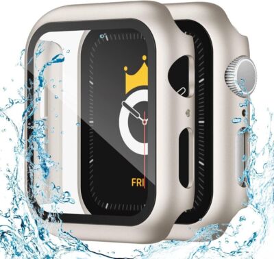 Case For Apple Watch Series 11 10 42MM/46MM Tempered Glass Screen Cover Potector