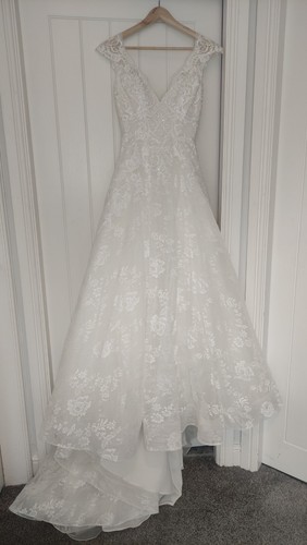 Martin Thornburg for Mon Cheri 218219 Sofia Open Back Bridal Wedding Dress |UK10 - Picture 11 of 18