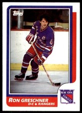 1986-87 Topps Ron Greschner . New York Rangers #18