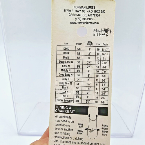 Nuevo señuelo de pesca de colección DTN Norman pequeño cebo de pesca profundo N 4-6 pies tú eliges el color - Imagen 2 de 15