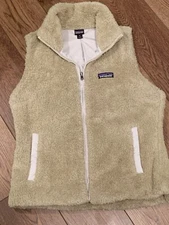Patagonia: Women’s Sherpa Fleece Los Gatos Vest: Adult M Beige/Tan: Nice!