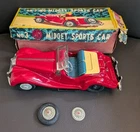 BANDAI NO. 3 MG MIDGET SPORTS CAR FRICTION TOY with BOX  + Extra Tire