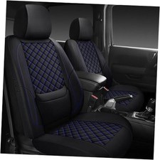 Wrangler Seat Covers 2007-2025 Waterproof Leather Interior Full Set Black Blue