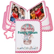 My First Family Album For Baby Holds 17 4x6 Pictures Soft Cloth Book