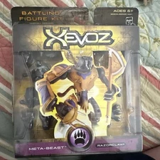 XEVOZ Meta-Beast Razorclaw (2003 Hasbro Stikfas) NEW SEALED Battling Figure Kit
