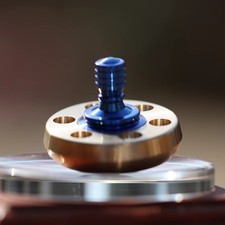 Titanium Alloy Handle Brass Spinning Top Ceramic Bead EDC Fidget Spinner Toys