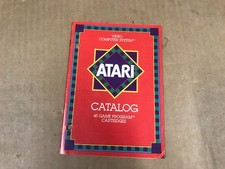 Vintage 1981 Atari Catalog - 45 Game Program Cartridges