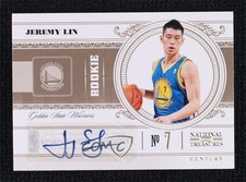 2010 Playoff National Treasures Rookie Signatures 2/99 Jeremy Lin #194 Auto b8p