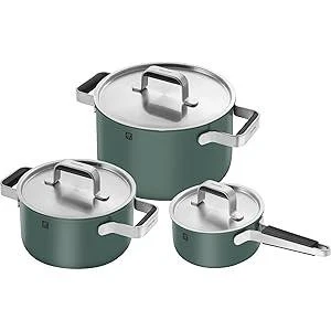 ZWILLING Pure 6-pc Stainless Steel Cookware Set, Green